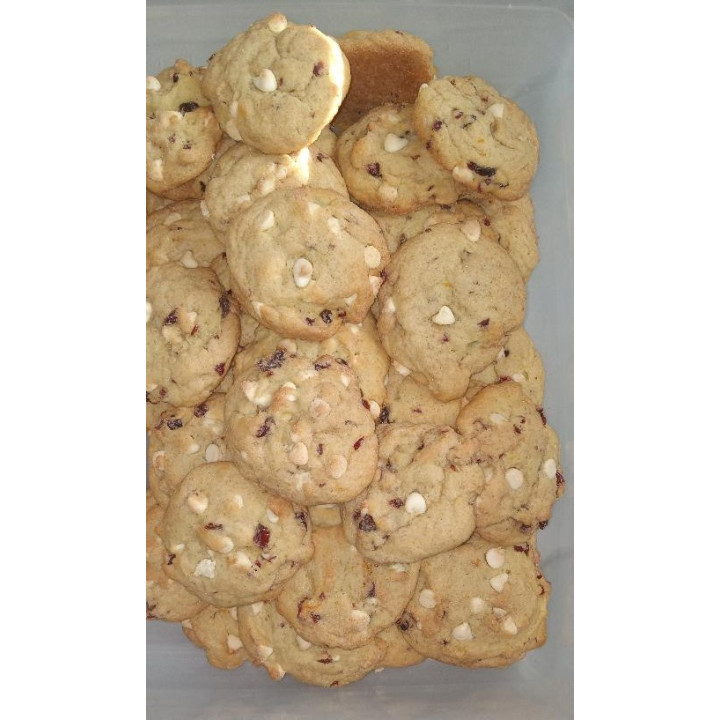 White Chocolate Cranberry Orange Zest - (Rolled in Cinnamon Sugar) - 8 ct